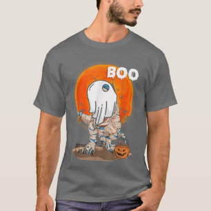 T-shirt Dinosaure Fantôme T Re Drôle Boo Halloween Hommes
