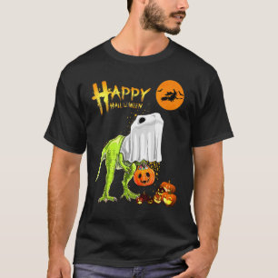 T-shirt Dinosaure Fantôme T Rex Drôle Boo Joyeux Halloween