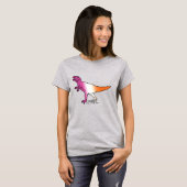 T-SHIRT DINOSAURE FIERTE LESBIENNE (Devant entier)