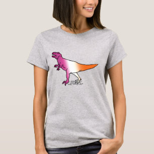 T-SHIRT DINOSAURE FIERTE LESBIENNE