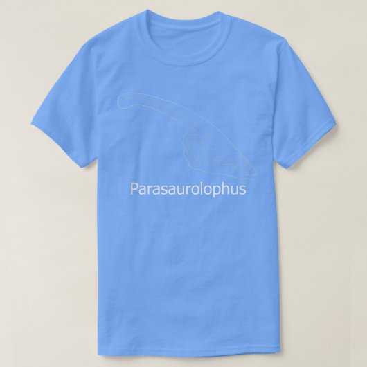 T-shirt Dinosaure Fossile Squelette Parasaurolophus (Design devant)