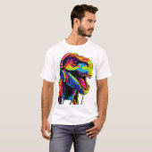 T-shirt dinosaure funky (Devant entier)