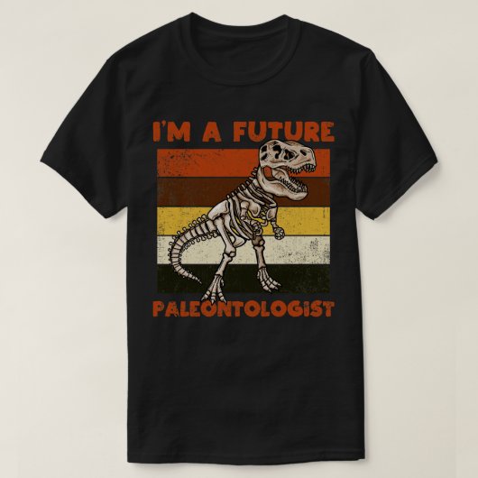 T-shirt Dinosaure, futur paléontologue (Design devant)