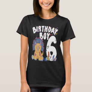 T-shirt dinosaure garçon de 6 ans Anniversaire