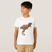 T-shirt Dinosaure graphique pour les enfants cool T-Rex (Devant entier)
