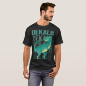 T-shirt Dinosaure heureux DeKalb (Devant entier)