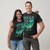 T-shirt Dinosaure heureux DeKalb (Unisexe)