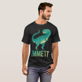 T-shirt Dinosaure Heureux - Nom Emmett (Devant entier)