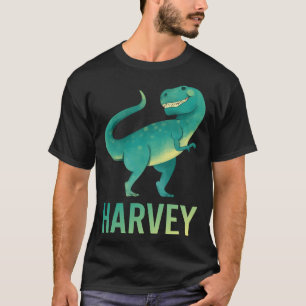T-shirt Dinosaure heureux - Nom Harvey