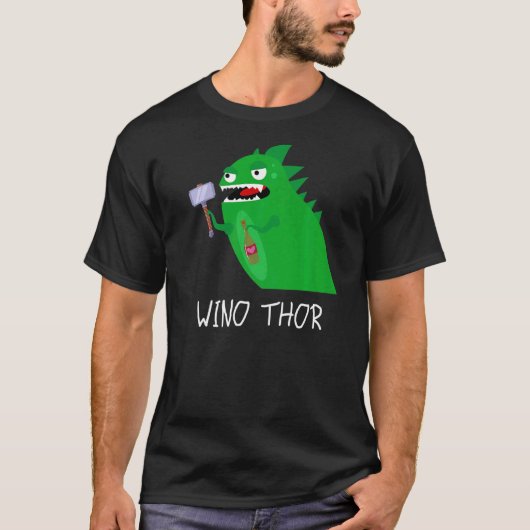T-shirt Dinosaure Hommes Vider WINO THOR (Devant)
