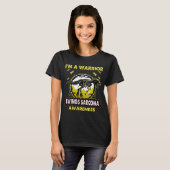 T-shirt Dinosaure I'm A Warrior EWINGS SARCOMA Awareness (Devant entier)