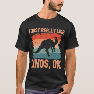 T-shirt Dinosaure J'aime vraiment les dinosaures Ok 2