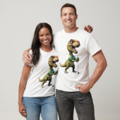 T-shirt dinosaure jeu golf dinosaure golf (Unisexe)
