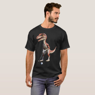 T-shirt dinosaure jeu golf dinosaure golf