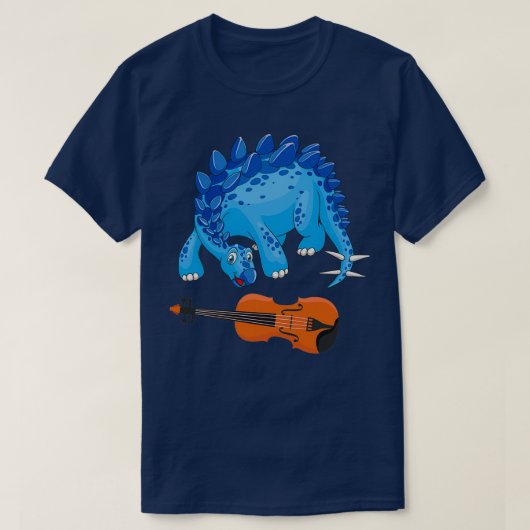 T-shirt Dinosaure Jouer Violon Drôle Bon Dinosaure Violon (Design devant)