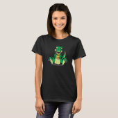 T-shirt Dinosaure mangeant une part de pizza Pizzasaurus n (Devant entier)