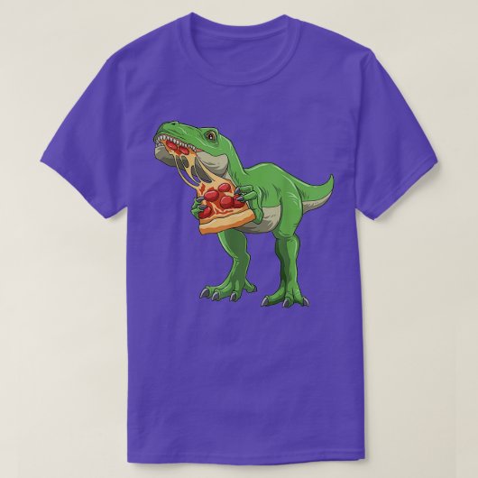 T-shirt Dinosaure Manger Pizza TRex Pizza Amateurs Pizzasa (Design devant)
