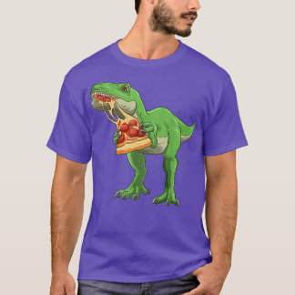 T-shirt Dinosaure Manger Pizza TRex Pizza Amateurs Pizzasa