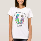 T-shirt Dinosaure Mariage T Rex Brideasaurus (Devant)