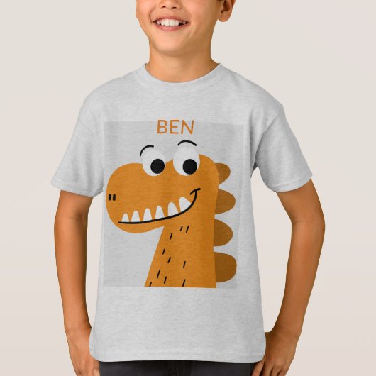 T-shirt dinosaure mignon (Devant)