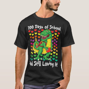 T-shirt Dinosaure mignon 100 Jours d'école et toujours aim