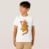 T-shirt Dinosaure mignon de bébé (Devant entier)