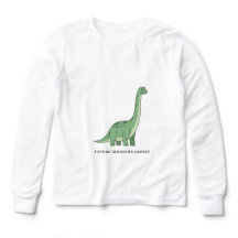 T-shirt dinosaure mignon pour enfants futur expert