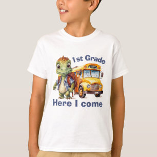 T-shirt Dinosaure mignon Retour à l'école Garçon