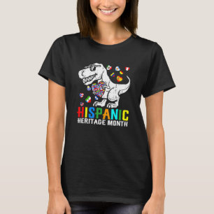 T-shirt Dinosaure Mois du patrimoine hispanique National L