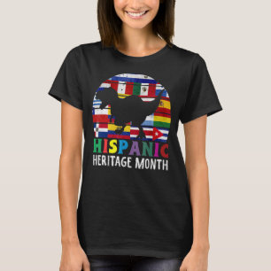 T-shirt Dinosaure Mois du patrimoine hispanique National L