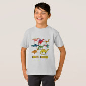 T-shirt Dinosaure multicolore (Devant entier)