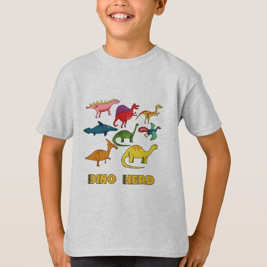 T-shirt Dinosaure multicolore (Devant)