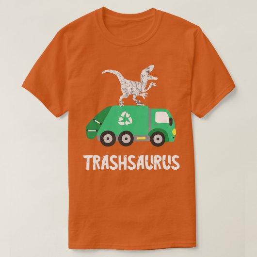 T-shirt Dinosaure ordures camion Dino Recycle Tr (Design devant)