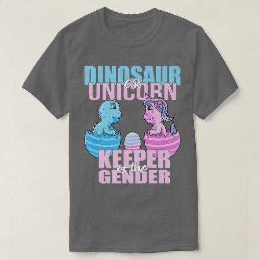 T-shirt Dinosaure ou Unicorn gardien de la révélation de g (Design devant)