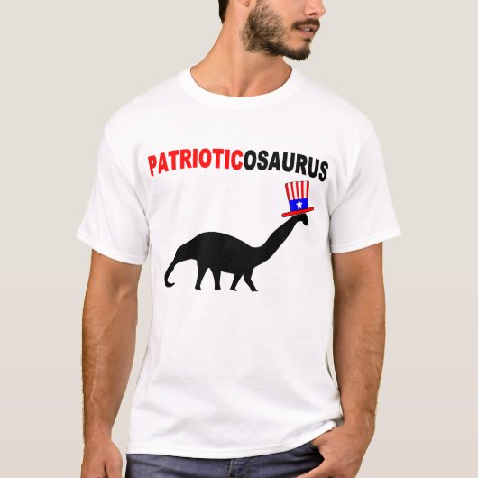 T-shirt Dinosaure patriotique (Devant)