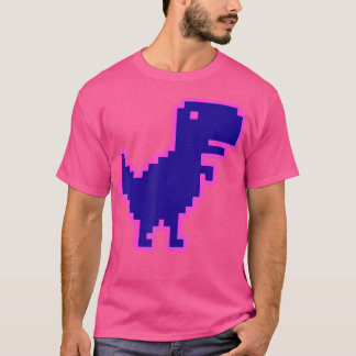 T-shirt Dinosaure Pixel Dino Pixelé T-Rex