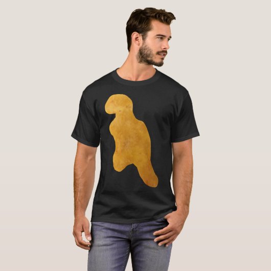 T-shirt Dinosaure Poulet Nugget T Rex (Devant entier)