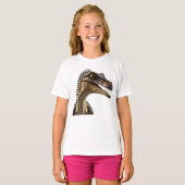 T-shirt Dinosaure pour fille (Devant entier)