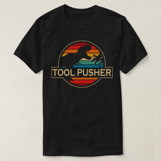 T-shirt Dinosaure Pousseur Outil (Design devant)