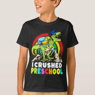 T-shirt Dinosaure pré-scolaire broyé T Rex