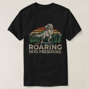 T-shirt Dinosaure Préscolaire Gratuit T Rex Retour À L'Éco
