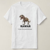 T-shirt Dinosaure Rawr déclaration d'amour (Design devant)