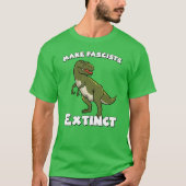 T-shirt Dinosaure rétro mignon - Faire disparaître les fas (Devant)