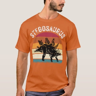 T-shirt Dinosaure rétro Stegosaurus