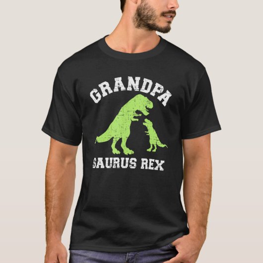 T-shirt dinosaure rex de grand-père (Devant)