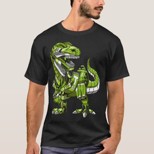 T-shirt Dinosaure Robot T-Rex (Devant)