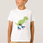 T-shirt Dinosaure Roller Skating Radio (Devant)