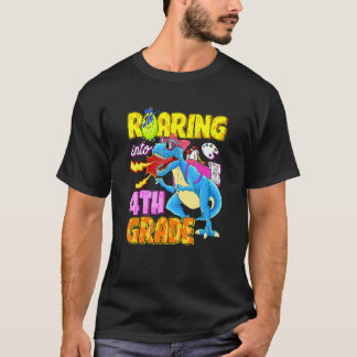 T-shirt Dinosaure rugissant dans les enfants des enseignan