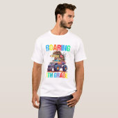 T-shirt Dinosaure rugissant en 6e année (Devant entier)
