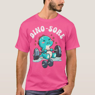 T-shirt Dinosaure Salle De Fitness Lifting Entraînement Po